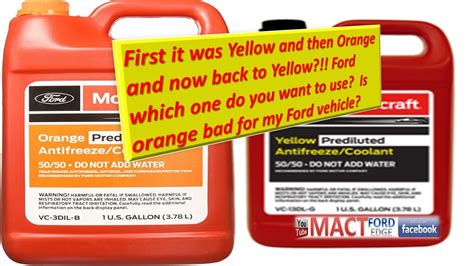 Ford Coolant Yellow to orange and back to yellow. Corrosion of your system? - YouTube