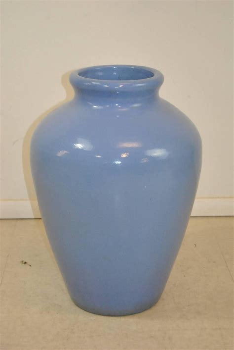 Pair of Light Blue Ceramic Floor Vases For Sale at 1stDibs