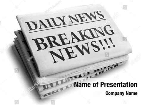 Concept breaking news PowerPoint Template - Concept breaking news PowerPoint Background