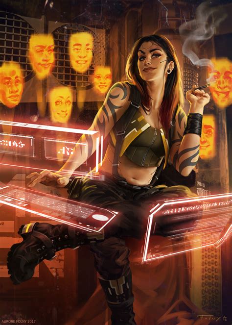 Ele "Smoke" Scovak by Aurore Folny : r/Cyberpunk