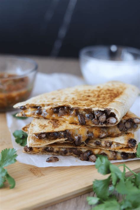 Easy Black Bean and Cheese Quesadillas