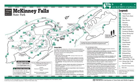 McKinney Texas State Park Facility Map - McKinney Texas • mappery