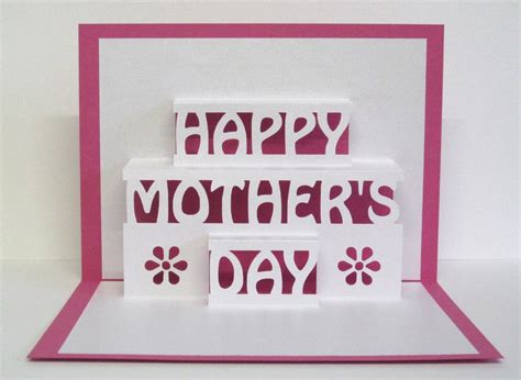 Mother's Day Card 3D Pop Up Happy Mother's Day Card