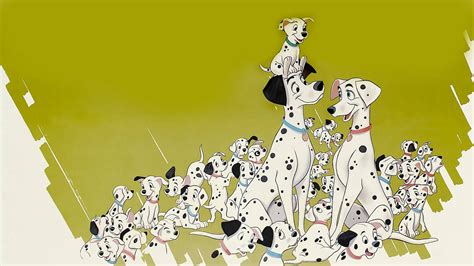 Download 101 Dalmatians Olive Green Background Wallpaper | Wallpapers.com