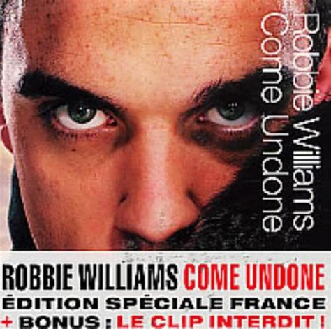 Robbie Williams Come Undone French CD single (CD5 / 5") (252204)