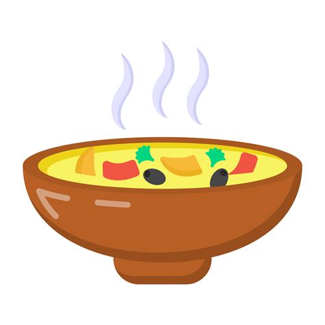 Hot Soup and bowl 3090203 Vector Art at Vecteezy