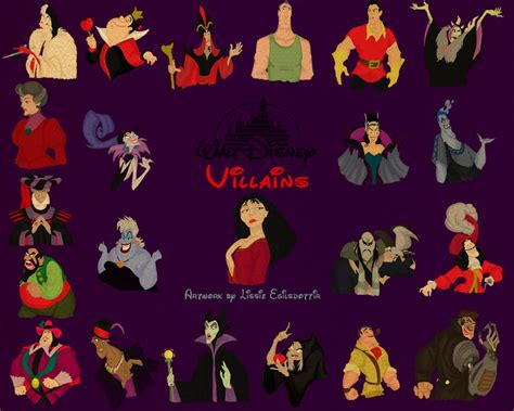 Disney Villains Wallpaper2 by panda-ai on DeviantArt