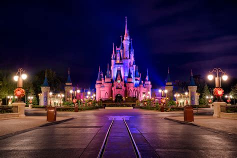 Cinderella Castle and the Purple Sky — Matthew Cooper Photography