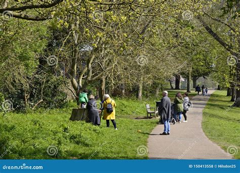 Family Outing to the Park editorial stock photo. Image of public ...