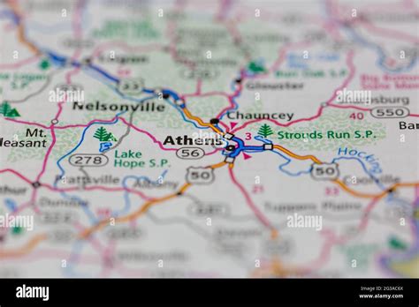 Map of athens ohio hi-res stock photography and images - Alamy