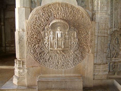 Jain Temple Wall Frescoes, Carved in Marble, Ranakpur, Pali district, Rajasthan, India | Jain ...