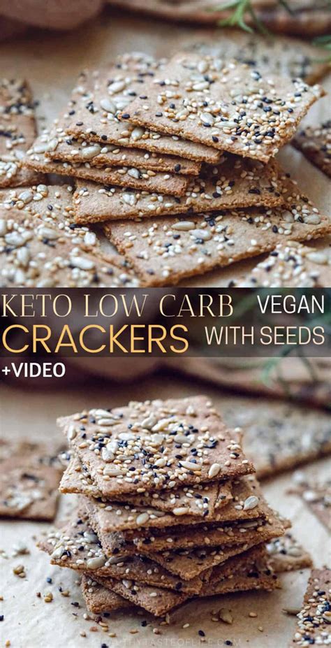 Keto Seeds Crackers (Vegan Keto Dairy Free Snack) | Healthy Taste Of Life