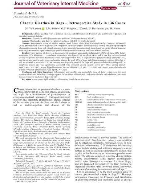 Chronic Diare | PDF | Inflammatory Bowel Disease | Diarrhea