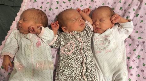 Identical Triplets Born Premature Reunite With Hospital Staff Who Cared ...