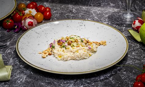 Risotto calamari nocciole e bottarga - I Ristogatti