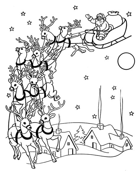 Christmas Elf And Reindeer Coloring Pages