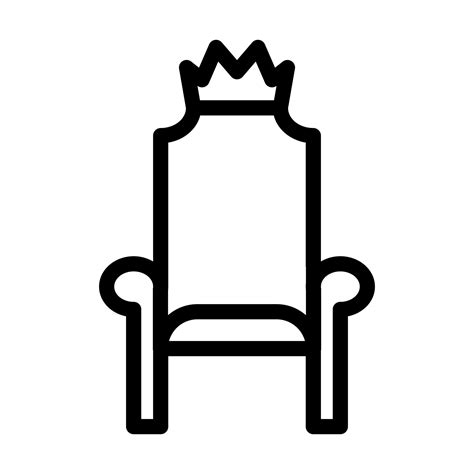 Throne Icon Design 10751119 Vector Art at Vecteezy