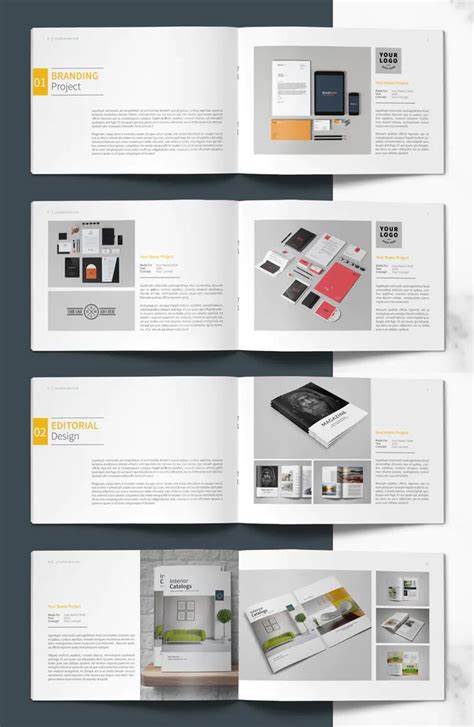 Graphic Design Portfolio Brochure Template - 40 Pages | Graphic design portfolio book, Graphic ...