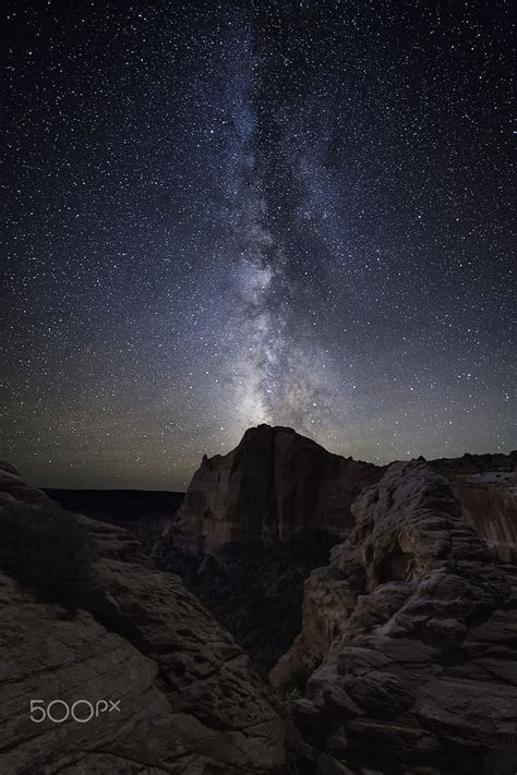 Milky Way from Mesa Arch Trail Canyonlands NP. It was amazing to see night sky from there ...