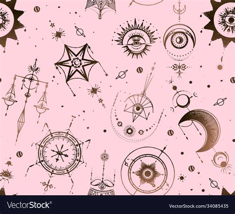 Mystic magic background religion Royalty Free Vector Image