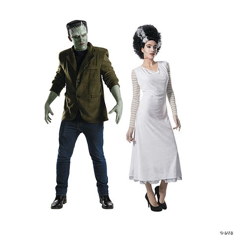 Adult’s Universal Monster™ Frankenstein’s Monster & Bride of Frankenstein Couples Costumes