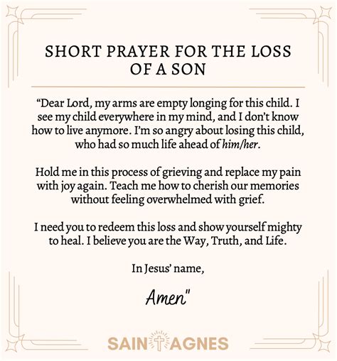 9 Short Prayers For The Loss Of a Child: Daughter and Son