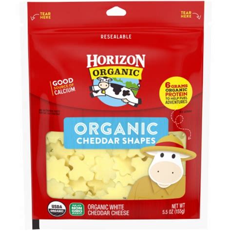 Horizon Organic Cheddar Cheese Shapes, 5.5 oz - Ralphs