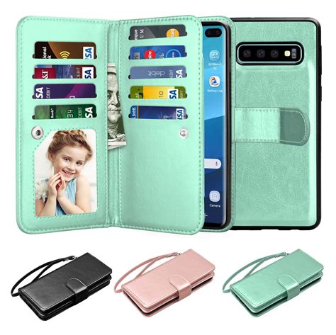 6.4" 2019 Galaxy S10 Plus Case, Samsung S10 Plus Wallet Case, Njjex ...