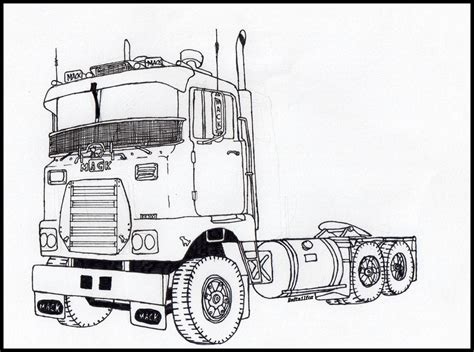 Mack Truck: How To Draw A Mack Truck