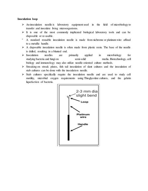 Inoculation loop