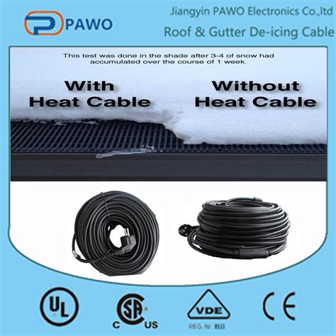 16W/M PVC Roof Heating Cable/Roof De-Icing Cable for Europe - China Roof De-Icing Cable and ...