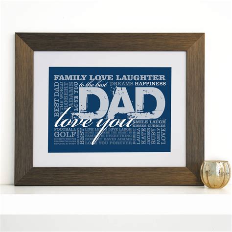 Personalised Dad Word Art Print By Cherry Pete | notonthehighstreet.com