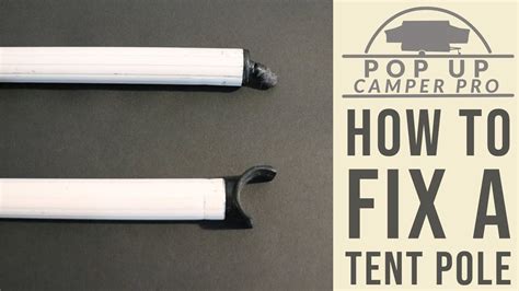 Replacing tent pole pins on Coleman and Fleetwood pop up campers - YouTube