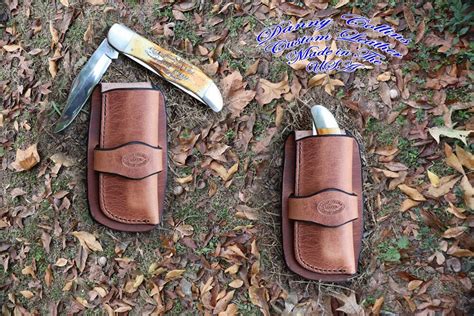 Case Folding Hunter Sheath, Cowboy knife sheath, Harness Leather Knife Sheath