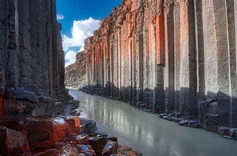 Canyons, Canyon, Iceland, Nature, Stuðlagil Canyon, HD wallpaper | Peakpx