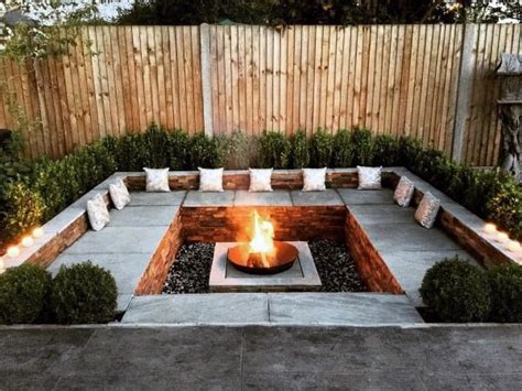 Best Fire Pit Ideas – Heated Backyard Retreat Designs – Natural Brick ...