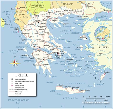 Political Map of Greece - Nations Online Project