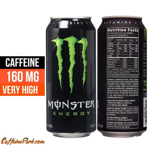 Monster caffeine content