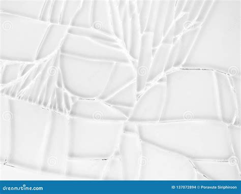 Cracked Glass Texture on White Background Stock Photo - Image of crack ...