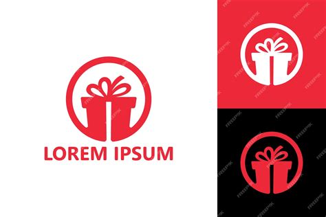 Premium Vector | Gift box logo template design vector