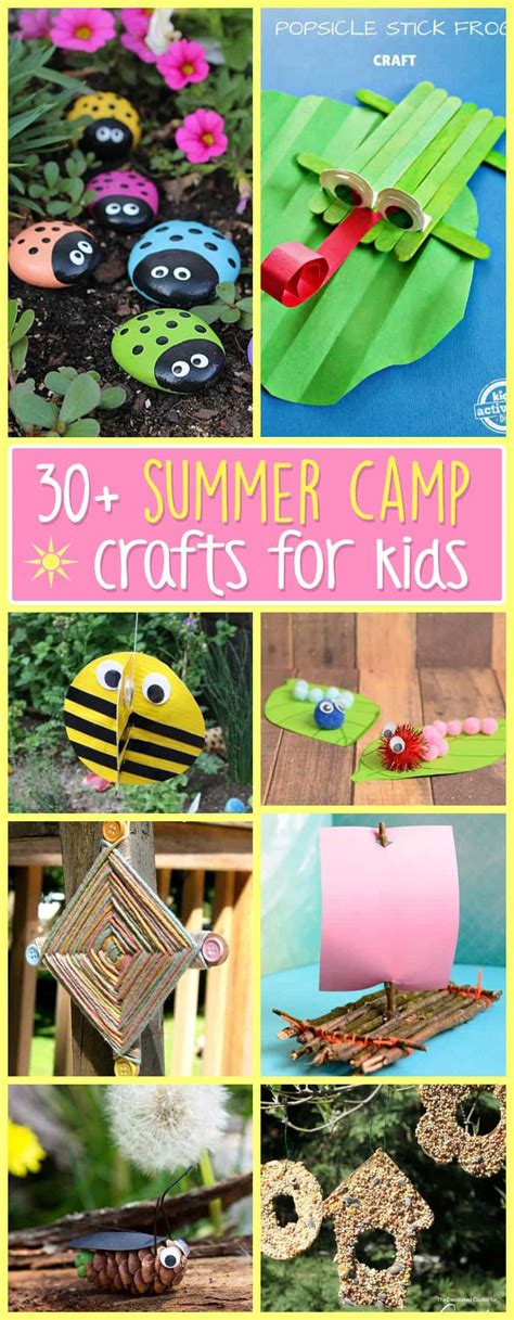 Summer Camp Crafts for Kids: 30+ ideas for a fun camp craft experience!