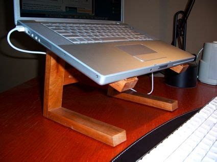 10 Cheap & Easy DIY Laptop Stands | Diy laptop stand, Diy laptop, Wooden laptop stand