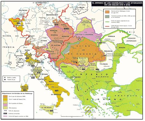 Ottoman and Habsburg Empires during 17th and 18th century : r/MapPorn