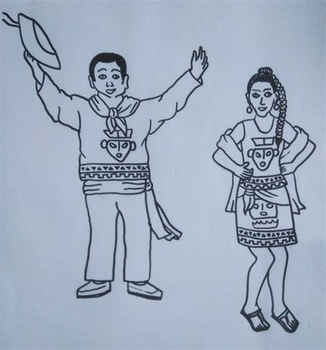 Traje Folklórico Dibujo