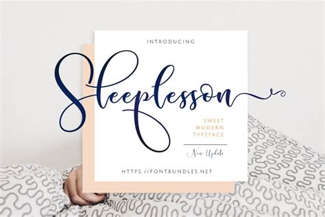 Sleeplesson Modern Script (45861)