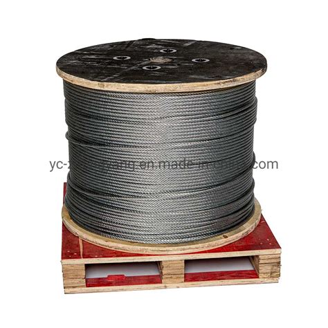 6X19+FC Galvanized Steel Wire Rope Steel Cable - China Steel Wire Rope and Galvanized Wire Rope