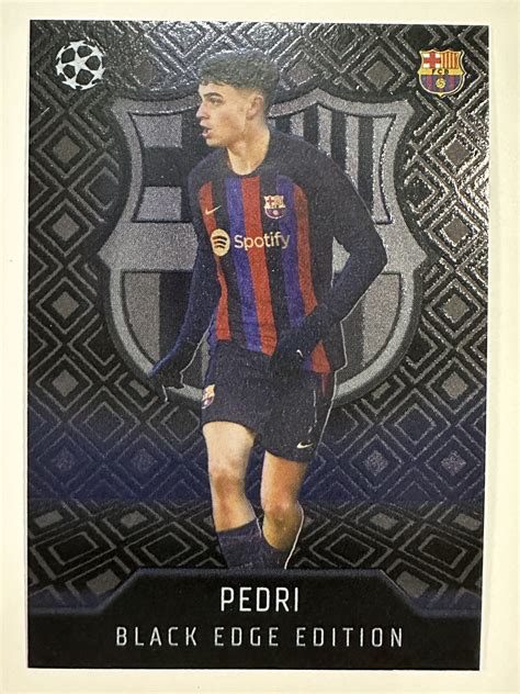 464 Pedri Black Edge Edition (Barcelona) Topps Match Attax 2022/2023 Card - Solve Collectibles