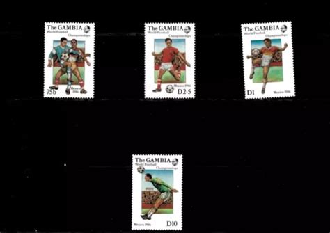 VINTAGE CLASSICS - Gambia 1986 - World Cup Soccer- Set of 4 - Scott 615-18 MNH $0.99 - PicClick