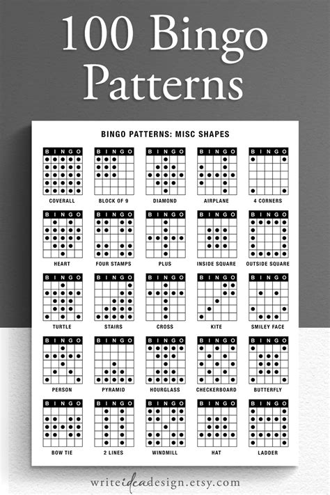 26 Best Bingo patterns ideas bingo patterns, bingo, bingo cards ...