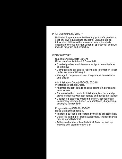 School Superintendent Resume Examples & Templates [2024]